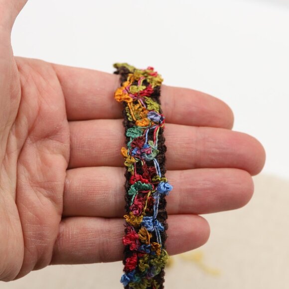 Fancy Choker Multi Color Adjustable Length Multi Colors Wide Trim chokers (#84) - Picture 7 of 10